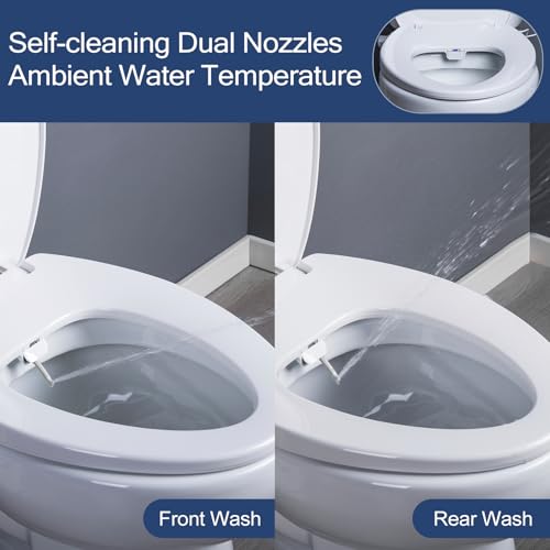 MIJASHY BIDET TOILET SEAT ELONGATED HEATED TOILET SEAT - WHITE - Like New