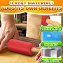 CHEFAST NON STICK ROLLING PIN AND BAKING PASTRY MAT SET - BLUE - Like New