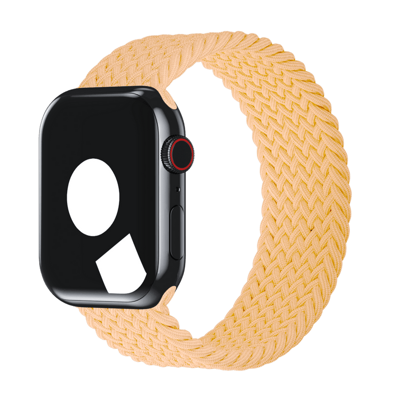 APPLE WATCH 41MM BRAIDED SOLO LOOP ML3C3AM/A - SIZE 2 - MAIZE - Like New