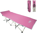 Osage River Folding Camping Cot with Carry Bag - Pink - Like New