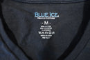 BLUE ICE MEDIUM STRETCH VNECK TSHIRT MENS - BLACK - Brand New