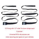 Alfa Gear Soft Roof Rack Pads, 2 pcs Tie Down Straps, 2 pcs Ratchet B08YP35P3X - Brand New
