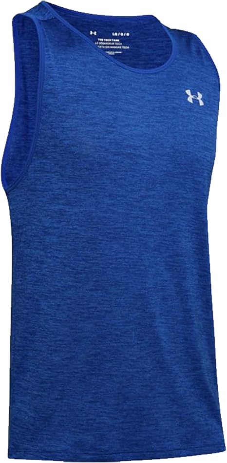 UNDER ARMOUR MEN'S TECH TANK 2.0 - SIZE: MEN XS - BLUE - Like New