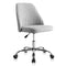 SMUG HOME OFFICE DESK CHAIR ADJUSTABLE WITH WHEELS ARMLESS - DARK GRAY - Like New