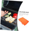 LABRIMP HEAVY DUTY SILICONE GRIDDLE MAT REUSABLE GRIDDLE COVER - ORANGE - Like New