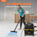VEVOR WET DRY VAC, 4 GALLON, 5 PEAK HP 3 IN 1 SHOP VACUUM BLOWING - BLACK/YELLOW - Like New