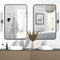 2 Pack Bathroom Mirror Wall Rounded Rectangle 24" x 36" 115103B-2P - Black - Like New