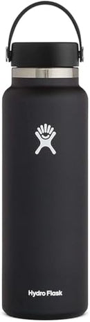 HYDRO FLASK 40 OZ WIDE FLEX CAP BLACK W40BTS001 - Like New