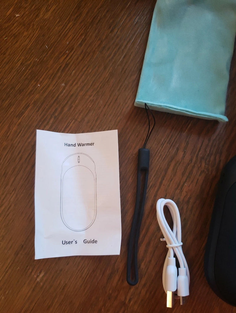 LEMLEON ZLS-A10 9000MAH RECHARGEABLE USB ELECTRIC HAND WARMER POWERBANK BLACK - Like New