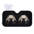 Funny Car Sun Shade for Windshield Black Blocks UV Rays Sun Visor Protector - Brand New
