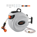 VEVOR 84FT Hose Reel, Garden Hose Reel with 9-Pattern Nozzle - - Scratch & Dent