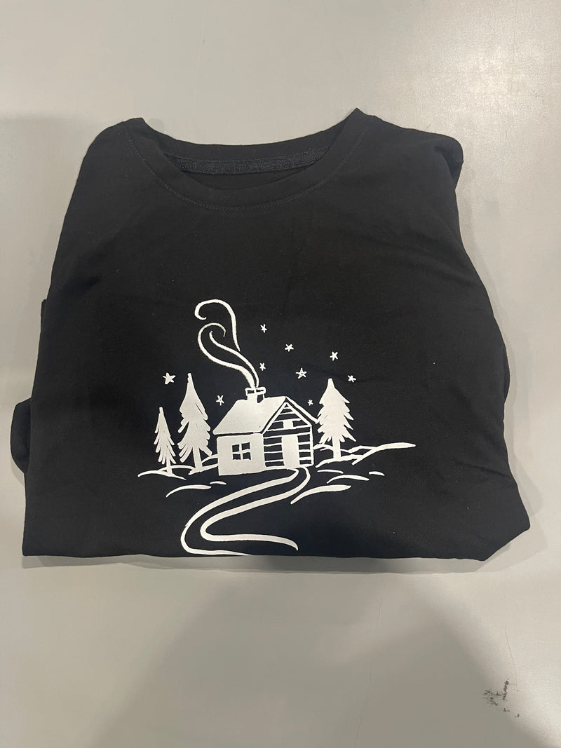 CUDDL DUDS FLAME RESISTANT T-SHIRT - SIZE: YOUTH XS(4/5) - BLACK - Like New