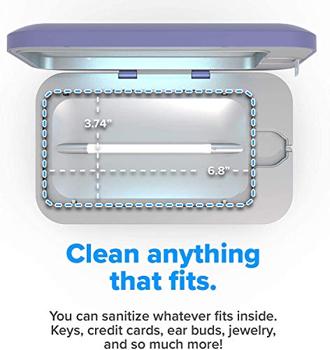 PHONESOAP 3 UV CELL PHONE SANITIZER AND DUAL UNIVERSAL CHARGER - PERIWINKLE - Brand New