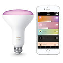 Philips Hue White & Color Ambiance BR30 LED Smart Bulbs (Hue Hub Optional), 2pk - Like New