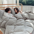 AIRLUCK FEATHER DOWN COMFORTER,COVER , MEDIUM WARMTH QUEEN, 90"X90",GREY -10 set - Like New