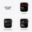 For Parts: APPLE WATCH SERIES 7 GPS CELLULAR 41mm STARLIGHT ALUM MKH83LL/A CRACKED SCREEN