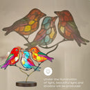 KYWYOYOU Stained Glass Birds on Branch, Stained Glass Birds on Branch -COLORFUL Like New