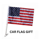 American Flags Outside 3x5 Comes With Car Flag Waving Flag B0C62HGCRX - NEW - Brand New