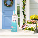 Glitzhome Wooden Double-Sided Easter Porch Decor 24.5" H - B08T6LPFCJ - Brand New