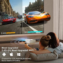 FINATI AMZFUN Portable Movie Projector 9800LM 5G WiFi Bluetooth H3 - WHITE - Like New