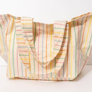 FRASIER STERLING SPORT STRIPED TOTE BAG - RAINBOW/CREAM - Brand New