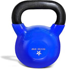 YES4ALL 45LB VINYL COATED/PVC KETTLEBELL, SINGLE - BLUE - Like New