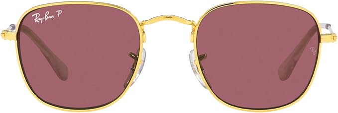 Ray-Ban Junior Square Sunglasses Polarized 46 mm RJ9557S - Legend Gold/Purple Like New