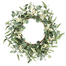 Pinkpum 16 Eucalyptus Wreath for Front Door Porch - Green Decor Home - Like New
