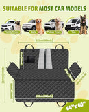 Victoper Dog Car Seat Cover Heavy Dute 100% Waterproof Scratch Resistant Black - Brand New