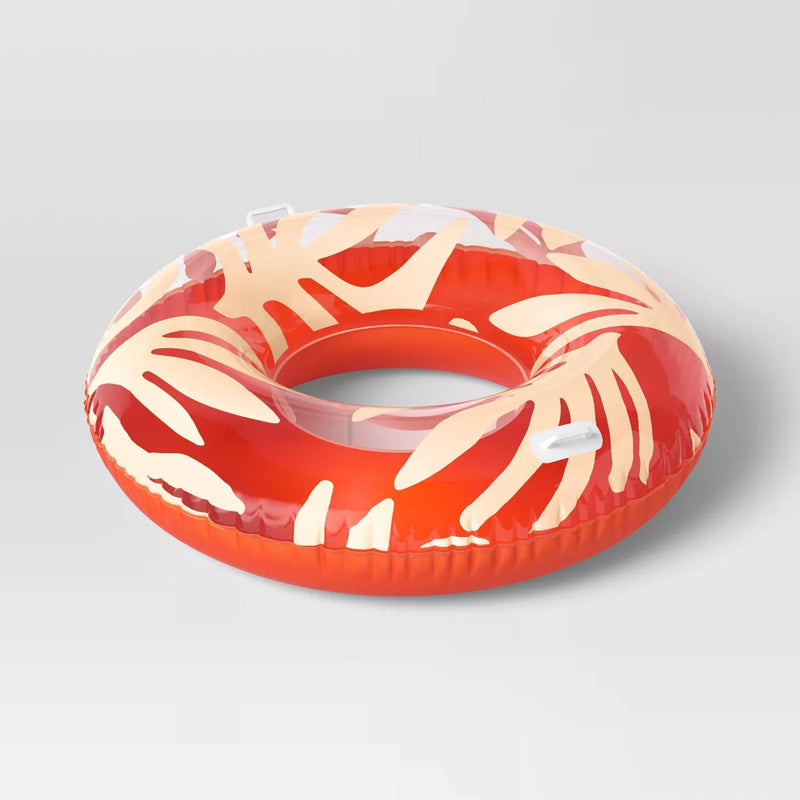 SUN SQUAD 48'' TUBE HANDLES INNER TUBE - ORANGE/WHITE LEAVES - Like New