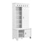 SPOFLYINN MODERN HALL TREE WITH SLIDING DOORS STORAGE CABINET WITH BENCH - WHITE - Like New