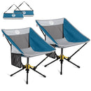 ADSMART PORTABLE CAMPING CHAIR LIGHTWEIGHT FOLDING CHAIR FOR CAMPING - BLUE - Like New
