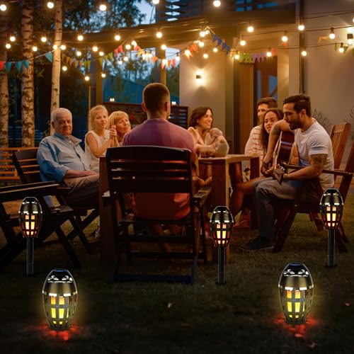 SS SUNSBELL OUTDOOR BLUETOOTH SPEAKER WIRELESS 5.0 LED FLAME LIGHT - BLACK - Like New