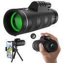 JIASIFU 40X60 HIGH DEFINITION MONOCULAR TELESCOPE SMARTPHONE ADAPTER BLACK - Like New