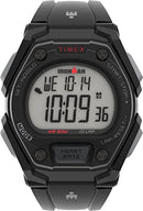 TIMEX IRONMAN MEN'S CLASSIC 43MM DIGITAL RESIN STRAP WATCH - BLACK - Like New