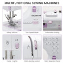 SUN PUNK SEWING MACHINE WITH 12 BUILT-IN STITCHES, MINI FHSM-505 - PINK - Like New