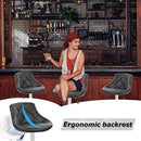 BestMassage PU Leather Bar Stools Modern Swivel Dinning Kitchen Chair Set of 2 - Like New
