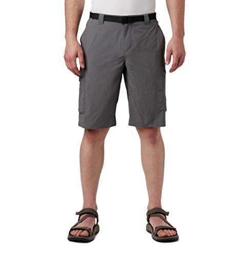 AS4084-023 COLUMBIA MEN SILVER RIDGE CARGO SHORT CITY GREY SIZE 42W X 10L BIG - Brand New