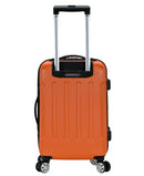 ROCKLAND LONDON HARDSIDE SPINNER WHEEL LUGGAGE,CARRY-ON 20-INCH - ORANGE - Brand New