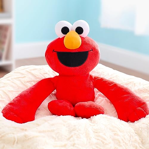 Sesame Street Monster Hugs Elmo 2-pound Weighted Sensory 19 " Snuggly Plush - Brand New
