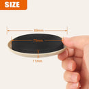 GENERIC 10 PIECE FURNITURE SLIDERS, 3 1/2" - BEIGE/BLACK - Brand New