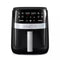 GOURMIA 3QT DIGITAL WINDOW AIR FRYER 8 PRESETS GUIDED COOKING 1200W - BLACK - Like New