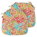 Indoor/Outdoor Chair Cushion Set of 2 17x16x2Inch-Corinthian Dapple - Brand New