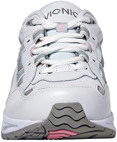 VIONIC WOMEN'S WALKER 23MWALK - SIZE: WOMEN 7 WIDE (AU/UK W5) - WHITE/PINK - Like New