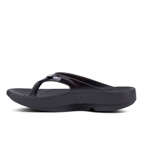 OOFOS OOLALA WOMEN'S SANDAL - LIGHTWEIGHT RECOVERY FOOTWEAR - BLACK - SIZE 8 - Brand New