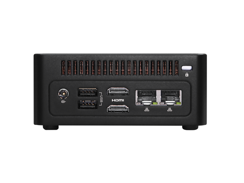 ASRock Industrial 4X4 BOX-8840U Black Fanned Barebone  2 x 262-pin SO-DIMM DDR5