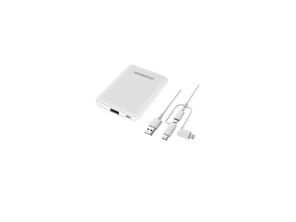 OtterBox Mobile Charging Kit 5000 mAh with 3-IN-1 Cable - White  78-80836