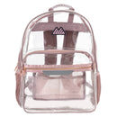 SUMMIT RIDGE CLEAR BACKPACK - CLEAR/ROSE - Brand New