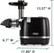 Omega Juicer Slow Masticating Extractor 150-Watt H3000R - Black Like New