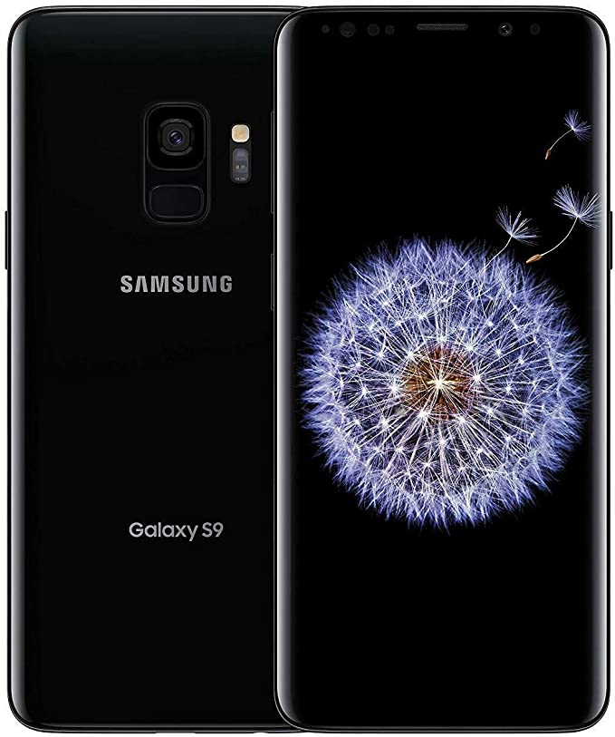 For Parts: SAMSUNG GALAXY S9 64GB UNLOCKED SM-G960UZKAXAA BLACK - CRACKED SCREEN/LCD